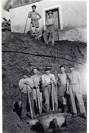 Kellerbau im Jahr 1951